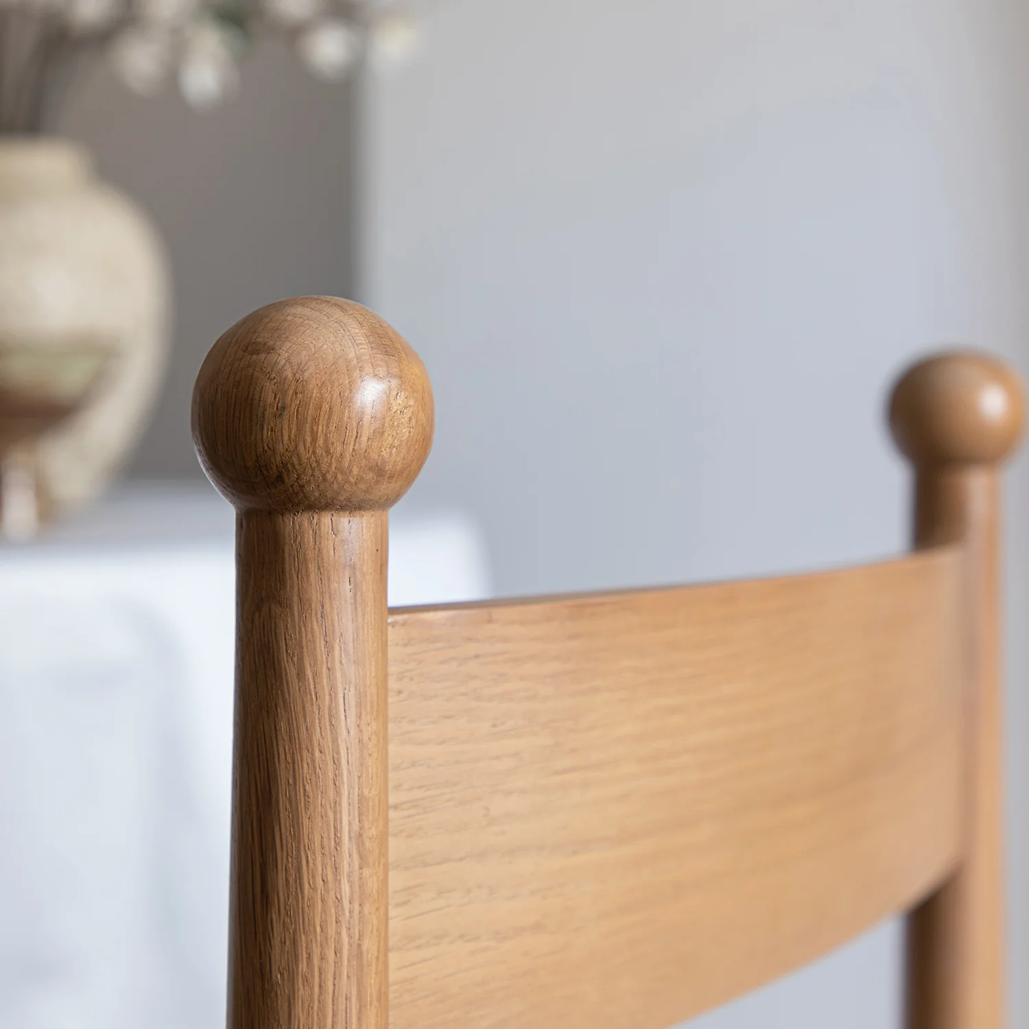 Tama Dining Chair, Light Taupe Boucle | Natural Oak Frame - Image 8