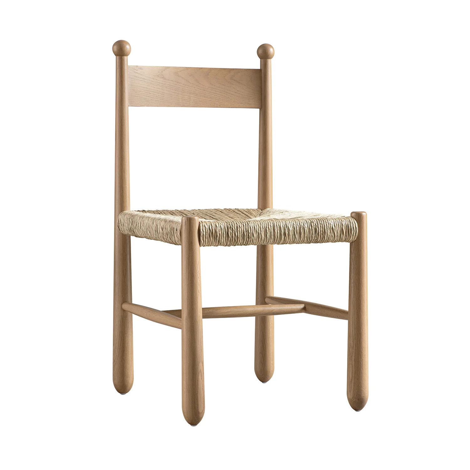 Tama Dining Chair, Woven Seagrass | Natural Solid Oak Frame - Image 10