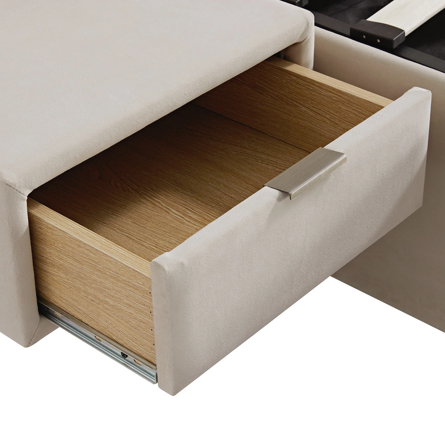 Tremezzo Oversized Ottoman Storage Bed, Champagne Velvet - Image 19