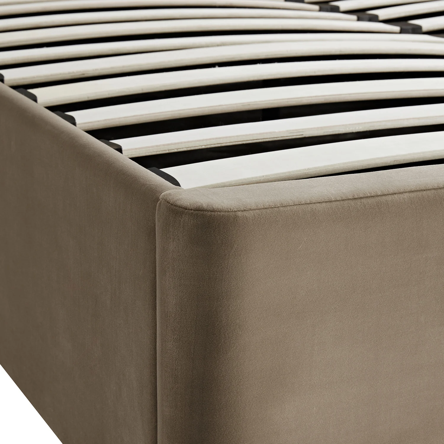 Tremezzo Oversized Ottoman Storage Bed, Taupe Velvet - Image 20