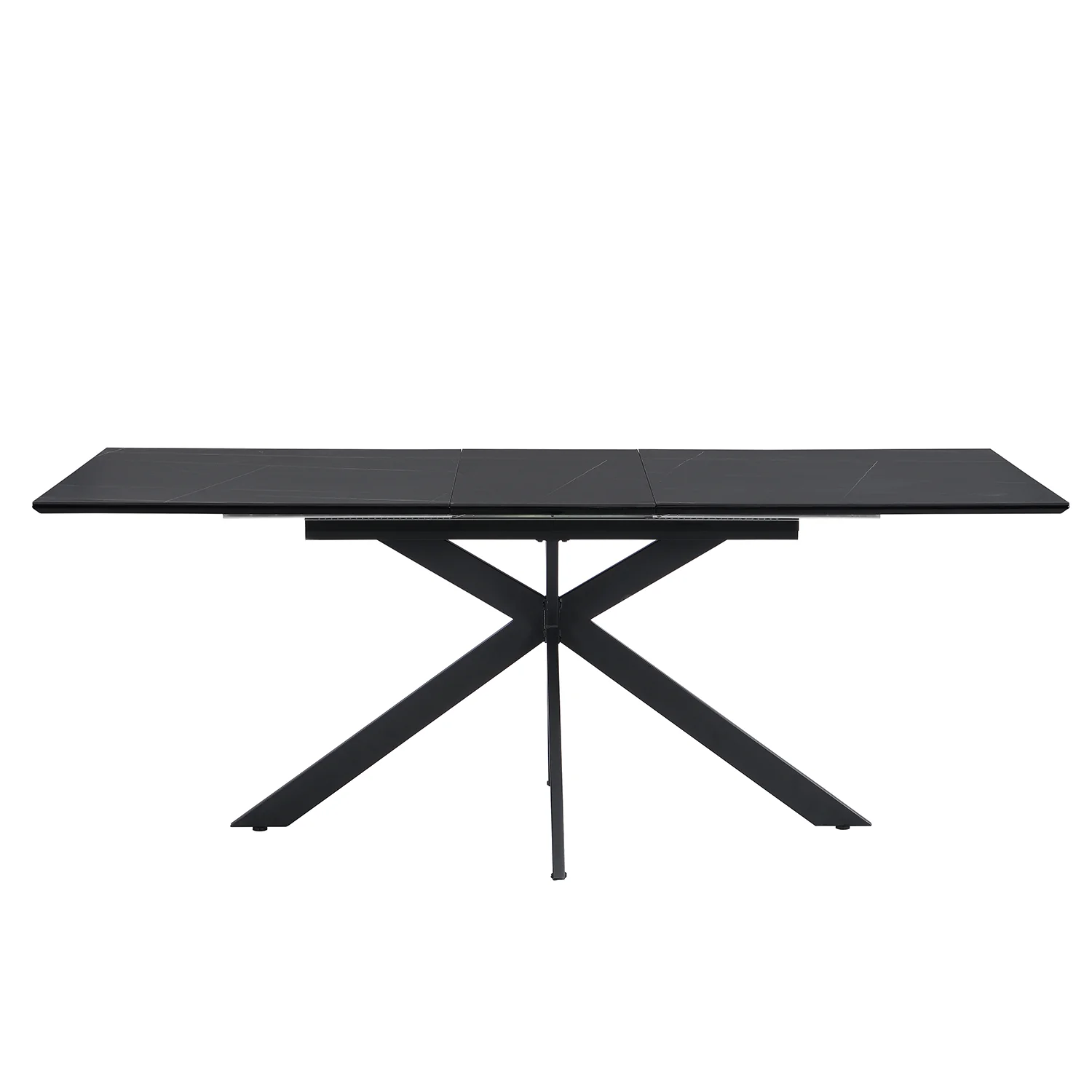 Varden Black Ceramic Extending Dining Table - Image 3