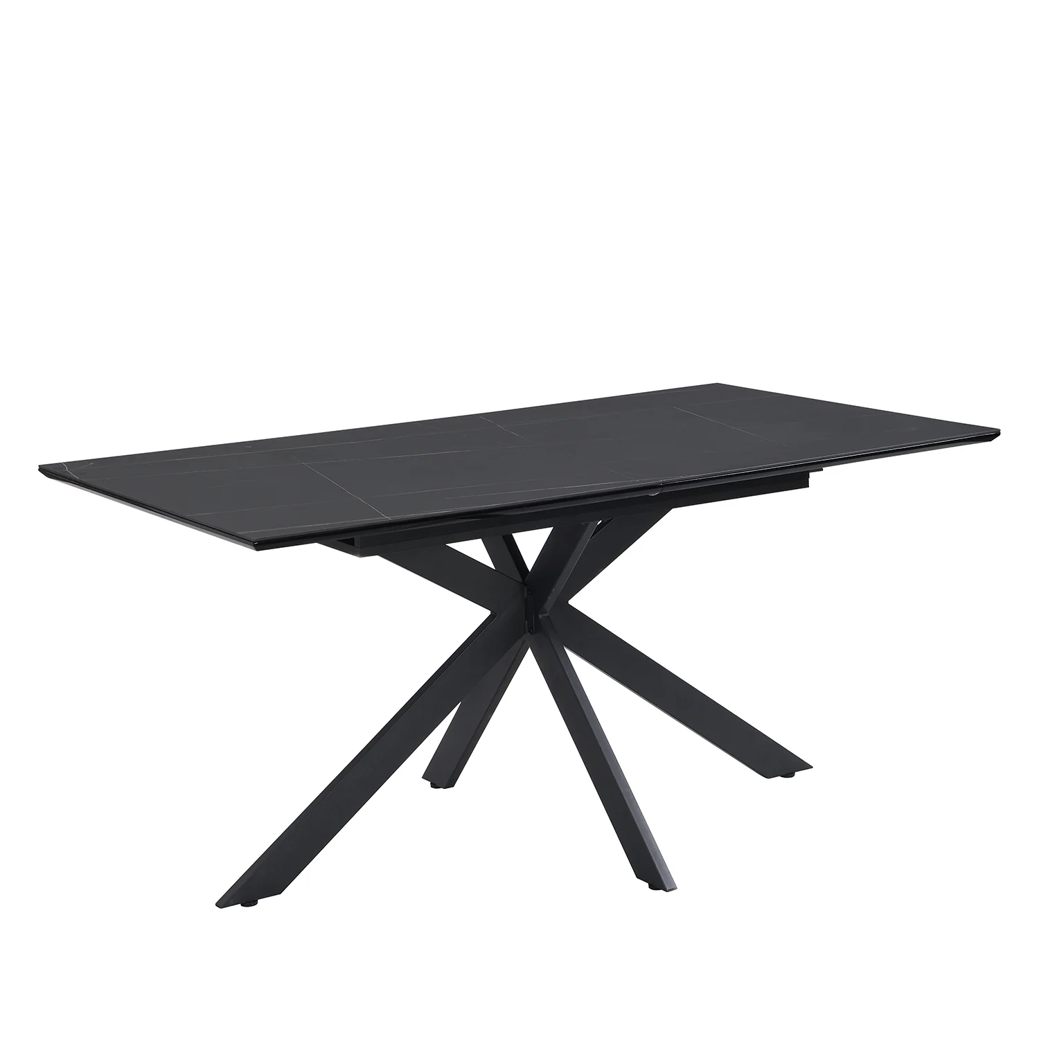 Varden Black Ceramic Extending Dining Table - Image 8